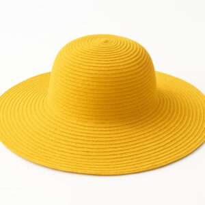 طاقية مصيف صفراء