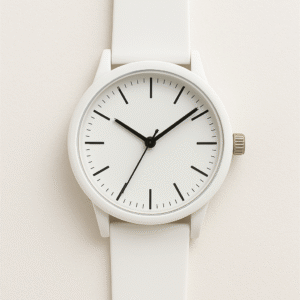 ساعة يد بيضاء